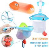 MoraBaby Foam Bath Letters and Numbers with Fishing Net and Organizer Bag