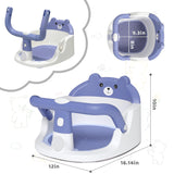 Yevnny Baby Bath Seat for Babies 6 Months & Up, Non-Slip Bathtub Chair with Suction Cups and Soft Cushion