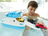 Green Toys Ferry Boat with Mini Cars Bathtub Toy