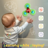 ALASOU Suction Cup Spinner Toys for Bath, High Chair and Travel