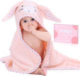 Animal Hooded Baby Towel – Thick Two-Layer Cotton – Rabbit