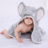 Animal Hooded Baby Towel – Thick Two-Layer Cotton – photo 3