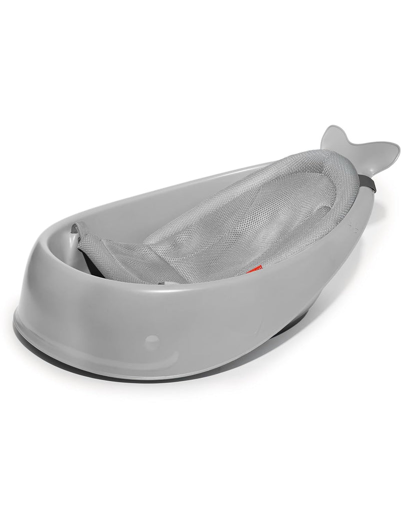 Skip Hop MOBY 3-Stage Infant Bath Tub with Smart Sling, Grey