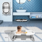 TPN Collapsible Baby Bathtub with Soft Cushion and Real-Time Thermometer, 0-36 Months – photo 4
