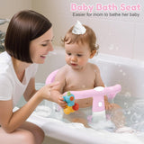 Lerrutue Baby Bath Seat for Babies 6 Months & Up Sitting Up, Non-Slip with Suction Cups