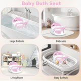 Lerrutue Baby Bath Seat for Babies 6 Months & Up Sitting Up, Non-Slip with Suction Cups