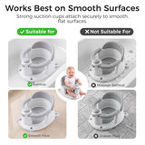 NEDECT Baby Bath Seat for Babies 6 Months & Up with Temperature Card and 3 Bath Toys, Non-Slip – photo 7