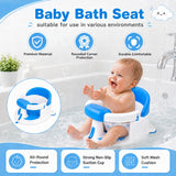Palok Kisna Baby Bath Seat with 4 Suction Cups for Babies 6+ Months, Non-Slip, Open Design – photo 9