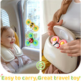 ALASOU Suction Cup Spinner Toys for Bath, High Chair and Travel