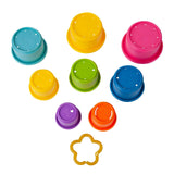The First Years Stack & Count Stacking Cups, Baby Bath Toys, 8 Count