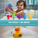 BUNMO Suction Bath Toys, Connect and Build Sensory Toys for Kids 3+