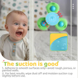 ALASOU Suction Cup Spinner Toys for Bath, High Chair and Travel
