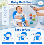 Palok Kisna Baby Bath Seat with 4 Suction Cups for Babies 6+ Months, Non-Slip, Open Design – photo 3