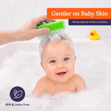 Special Supplies Baby Bath Sponges with Soft Bristle Brush, 6 Pack