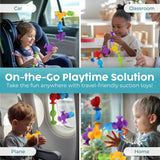 BUNMO Suction Bath Toys, Connect and Build Sensory Toys for Kids 3+