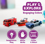 Tub Works Emergency Cars Light-Up Bath Toys, 6 Pack