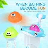 MoraBaby Foam Bath Letters and Numbers with Fishing Net and Organizer Bag
