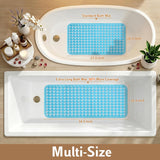 Yimobra Non-Slip Bathtub Mat with Suction Cups and Drain Holes, 35 x 16 Inches