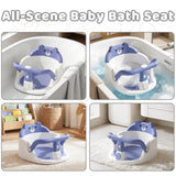 Yevnny Baby Bath Seat for Babies 6 Months & Up, Non-Slip Bathtub Chair with Suction Cups and Soft Cushion