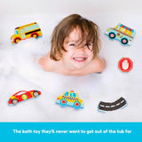 ALEX Toys Beep Beep Stickers in the Tub, Foam Bath Stickers for Toddlers