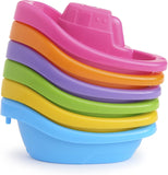 Munchkin Little Boat Train Bath Toys, 6-Piece Set – photo 3