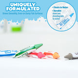 Tub Works Smooth Bath Crayons, 12 Pack, Washable