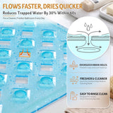 Yimobra Non-Slip Bathtub Mat with Suction Cups and Drain Holes, 35 x 16 Inches