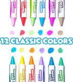 Tub Works Smooth Bath Crayons, 12 Pack, Washable