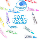 Tub Works Smooth Bath Crayons, 12 Pack, Washable