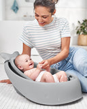 Skip Hop MOBY 3-Stage Infant Bath Tub with Smart Sling, Grey