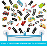 ALEX Toys Beep Beep Stickers in the Tub, Foam Bath Stickers for Toddlers