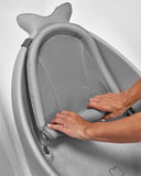 Skip Hop MOBY 3-Stage Infant Bath Tub with Smart Sling, Grey