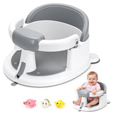 Baby Bath Seat with One-Touch Armrest & 3 Suction Cups, 6 Months+