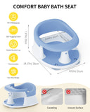 Baby Bath Seat for Babies 6 Months & Up, Bath Seats for Babies Sitting Up, 3 Baby Bath Toys, Open Design, Non-Slip, Compact Toddler Bath Seat.