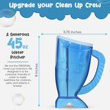 S.C. Products Fish Shampoo Baby Rinse Cup and Bath Pail - Tear-Free, Durable, BPA-Free, Safe, and Ergonomic Design for Hassle-Free Bathing | Blue