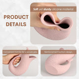 Baby Bath Rinse Cup, Silicone Shampoo Washing Rinse Cup for Kids, Bath Rinse Cup with Handle (Cambridge Blue)