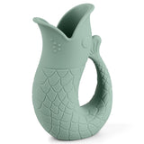 Baby Bath Rinse Cup, Silicone Shampoo Washing Rinse Cup for Kids, Bath Rinse Cup with Handle (Cambridge Blue)