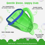 S.C. Products Fish Shampoo Baby Rinse Cup and Bath Pail - Tear-Free, Durable, BPA-Free, Safe, and Ergonomic Design for Hassle-Free Bathing | Blue