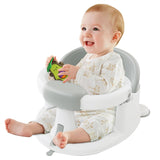 Baby Bath Seat for Babies: Non-Slip Infant Bathtub Chair with Suction Cups, Safe & Comfortable Baby Bath Support, Ideal for Sitting Up, Easy to Clean, Stable Design, Grey (6-24 Months)