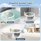 Baby Bath Seat for Babies 6 Months & Up, Non-Slip with Suction Cups, Safe & Comfortable Infant Bath Seat for Bathtub, Blue