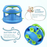 Foldable Baby Bath Seat with Backrest Support 4PCS Suction Cups Stable Sit-up Children Bathing Seat Home Furniture
