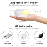 Night Light Timer Noise Player USB Rechargeable Sleep Machine Baby White Noise Machine Sound Player