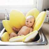 Newborn Baby Bathtub Foldable Flower Blooming Bath Tub Anti-slip Baby Shower Baby Blooming Sink Bath  Cushion Skin Bath Pad Mat