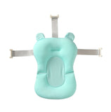 Baby Bath Seat Support Mat Foldable Baby Bath Tub Pad &amp, Chair Newborn Bathtub Pillow Infant Anti-Slip Soft Comfort Body Cushion