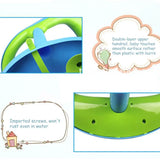 Foldable Baby Bath Seat with Backrest Support 4PCS Suction Cups Stable Sit-up Children Bathing Seat Home Furniture