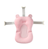 Baby Bath Seat Support Mat Foldable Baby Bath Tub Pad &amp, Chair Newborn Bathtub Pillow Infant Anti-Slip Soft Comfort Body Cushion