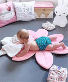 Newborn Baby Bathtub Foldable Flower Blooming Bath Tub Anti-slip Baby Shower Baby Blooming Sink Bath  Cushion Skin Bath Pad Mat