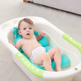 Baby Bath Tub Newborn Baby Foldable Baby Bath Tub Pad & Chair & Shelf Newborn Bathtub Seat Infant Support Cushion Mat Bath Mat