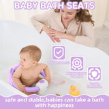 Baby Bath Seat for Babies 6 Months & up, Non-Slip Toddler Bath Seats for Babies Sitting Up, Safe Infant & Newborn Bathtub Chair with 4 Suction Cups & Soft Cushion for Shower,Gray