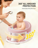 Baby Bath Seat for Babies 6 Months & Up, Bath Seats for Babies Sitting Up, 3 Baby Bath Toys, Open Design, Non-Slip, Compact Toddler Bath Seat.